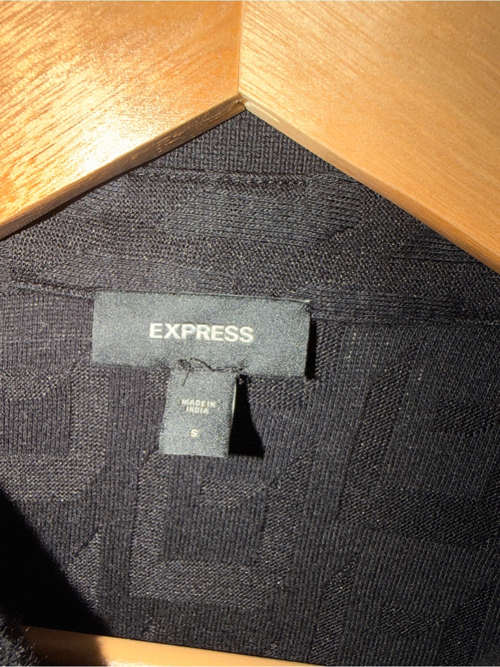 Express Men's Black Polo Shirt - Picture 2 of 6